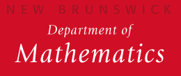 New Brunswick Departement of Mathematics