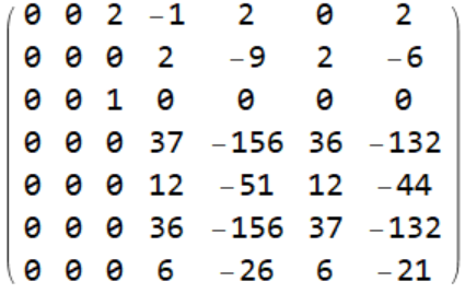 one of the bend matrices
