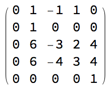 one of the bend matrices