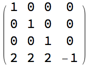 one of the bend matrices