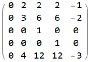 one of the bend matrices