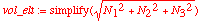 vol_elt := simplify(sqrt(N[1]^2+N[2]^2+N[3]^2))